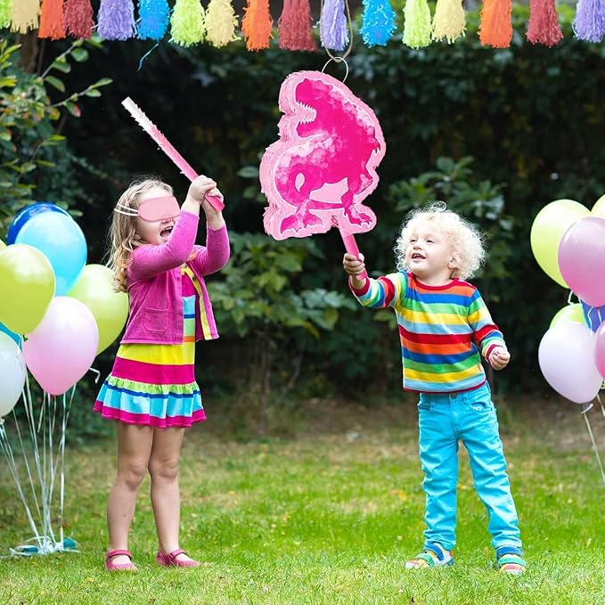Dinosaur Piñata - Watercolor Pink Dinosaur Piñata Birthday