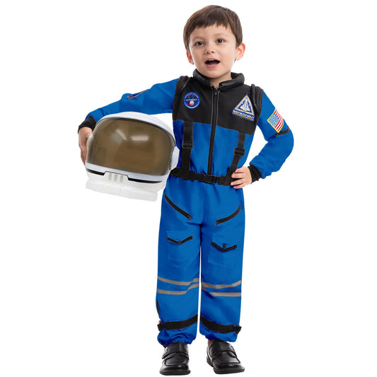 Spooktacular Creations Blue Astronaut Costume with Helmet, Space Suit