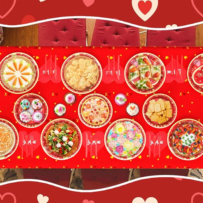 Valentine's Day Party Supplies Red Heart Love