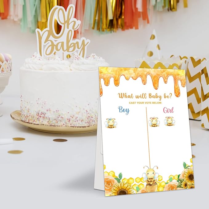 LNOKRIM Gender Reveal Party Games Bee Theme Baby Gender Reveal