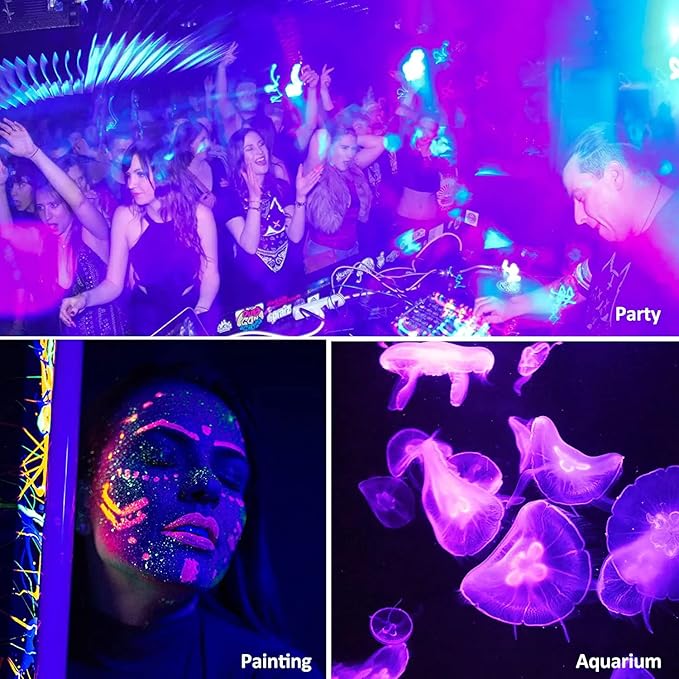 200W 2 Pack LED Black Light Halloween Outdoor Blacklight Flood
