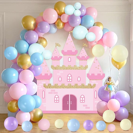 Princess Balloon Garland Arch Kit Princess Party Decoration 112pcs
