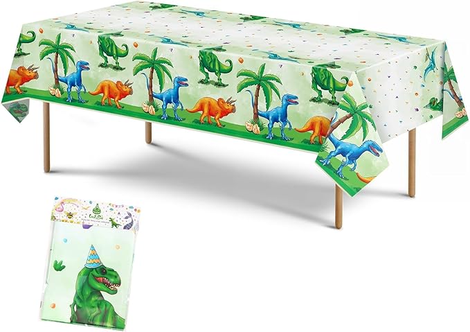 WERNNSAI Dinosaur Table Cloth - 1PCS Dinosaur Party Decorations for