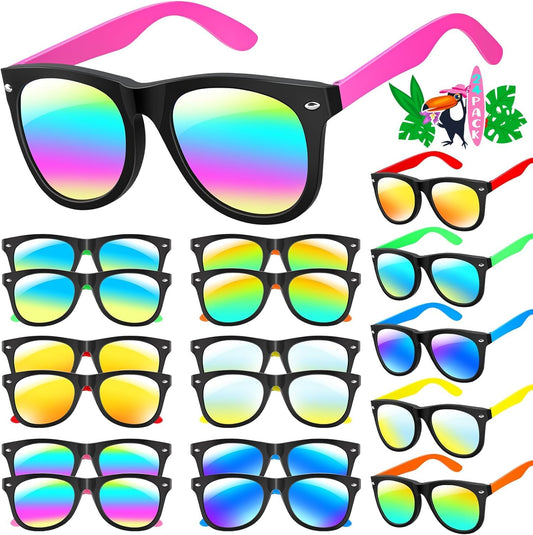 GINMIC Kids Sunglasses Bulk, Neon Sunglasses Party Favors with UV400