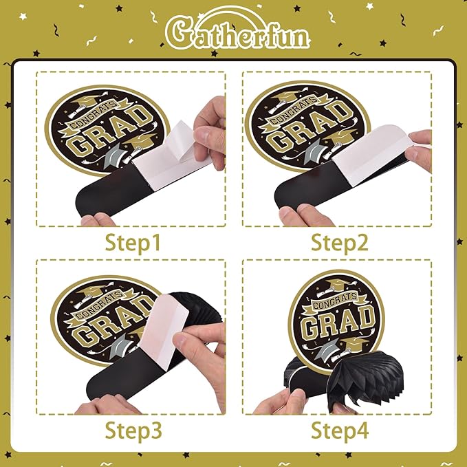 9PCS Graduation Party Decorations Class of 2026 Congrats Grad Table #3
