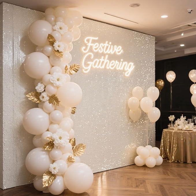 White Sand Balloons, 160Pcs 5 Inch Small Cream Balloon, Latex