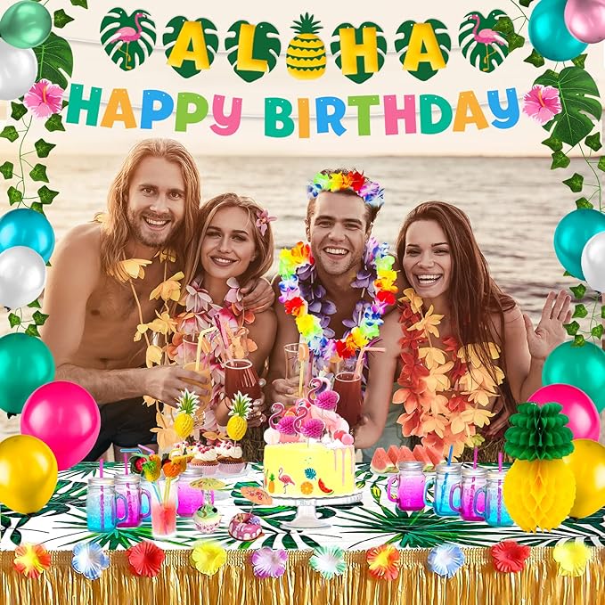 Party Spot! Luau Party Decorations Hawaiian Birthday Party