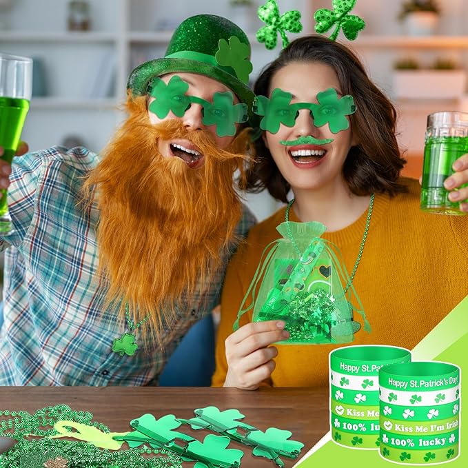 96 Pcs St Patrick's Day Accessories Party Favor Set Including Four