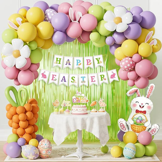 Easter Party Decorations Kit Happy Easter Bunny Party Supplies for