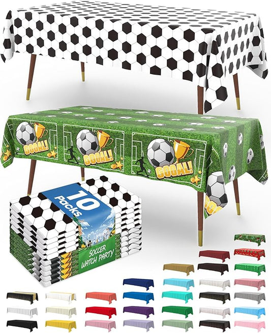 Soccer Party Decorations 2026 Plastic Tablecloth Disposable