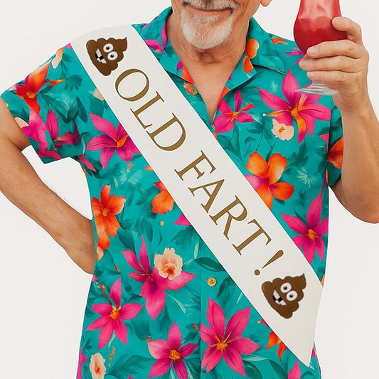 Old Fart Sash – Classic Celebration Sash Birthday and Retirement