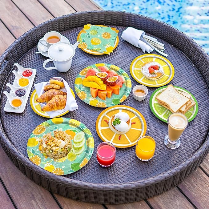 Fruit & Lemon Party Supplies Kit for 24 Vibrant Summer Party