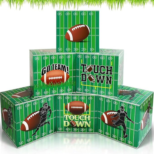 6 Pcs Large Football Party Decorations 12 Inch Football Cardboard