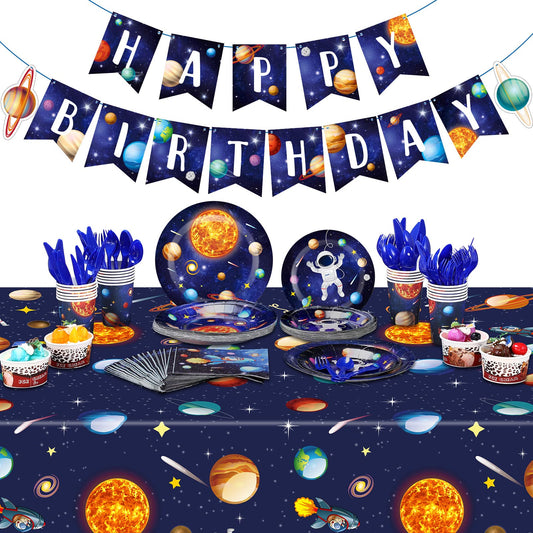 Outer Space Birthday Party Supplies Serve 24 Space Party Tableware