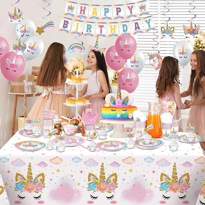 Unicorn Birthday Decorations Unicorn Party Decorations Rainbow