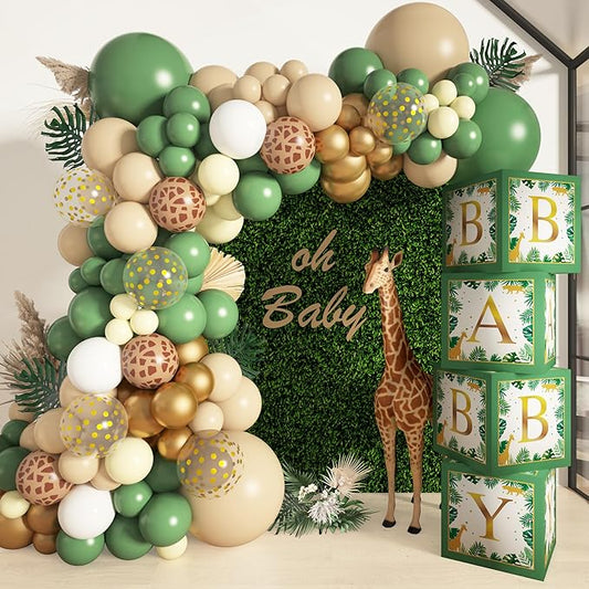 Baby Boxes Safari Jungle Baby Shower Decorations for Boy Girl Safari