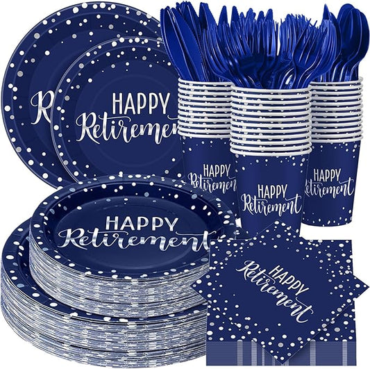 Pickmesh 384 Pcs Retirement Party Decorations Happy Retirement Paper