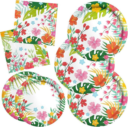 Tropical Luau Party Supplies Kit for 20 Aloha Hawaiian Party