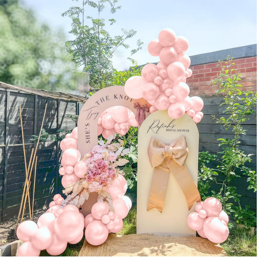Pearl Pink Double-Stuffed Balloons - 5/12/18 Inch Light Pink Balloon
