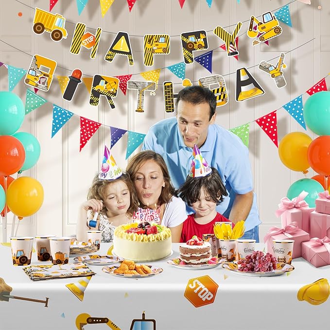 Construction Birthday Decorations 170 Pcs Construction Birthday