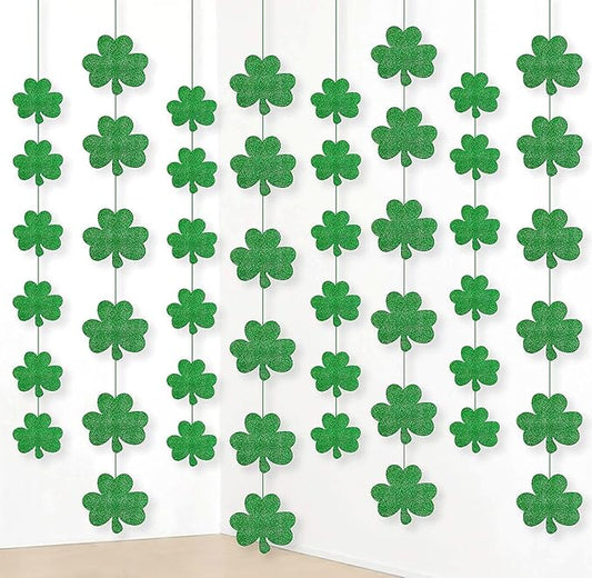 12PCS St Patrick's Day Shamrock Decorations Lucky One Birthday