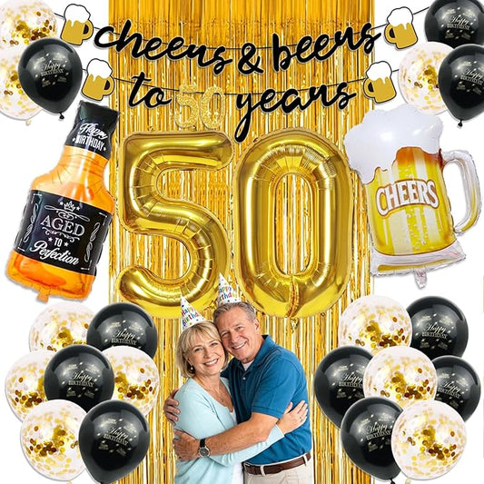 50th Birthday Decorations Cheers to 50 Years Party Decorations for
