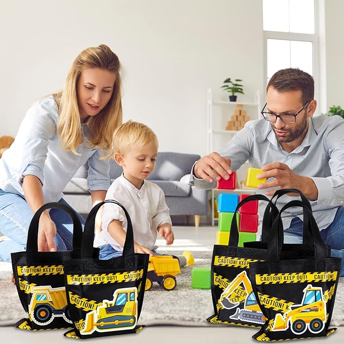 24 Pcs Construction Party Favors Construction Theme Gift Bags Dump