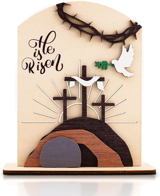 He is Risen Easter Resurrection Decor Easter Decorations for Home