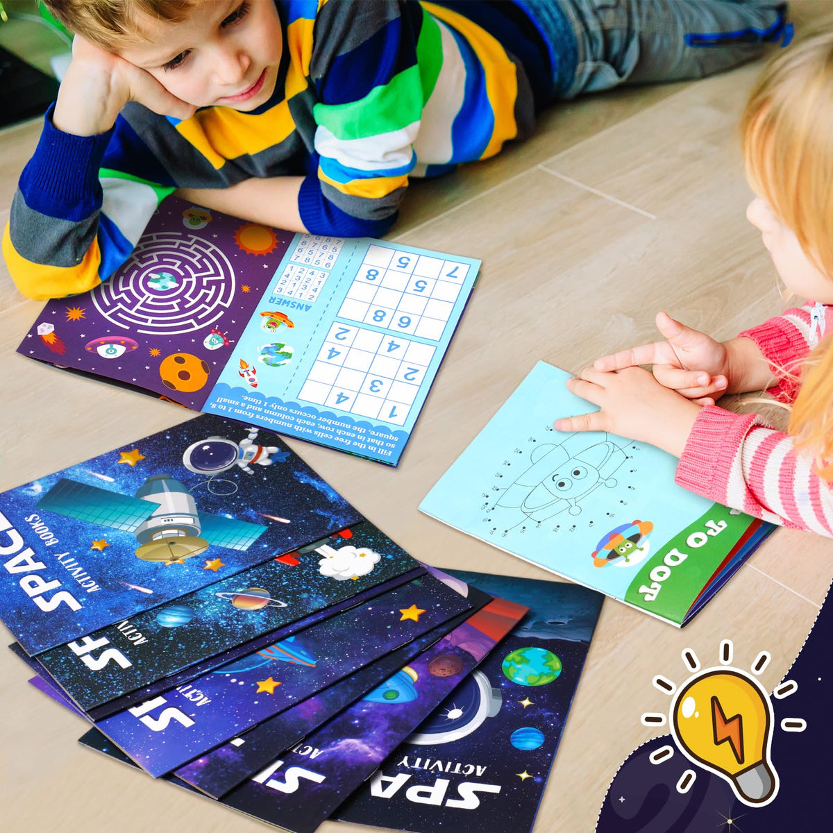 24 Pcs Outer Space Activity Book for Kids Astronaut Solar System