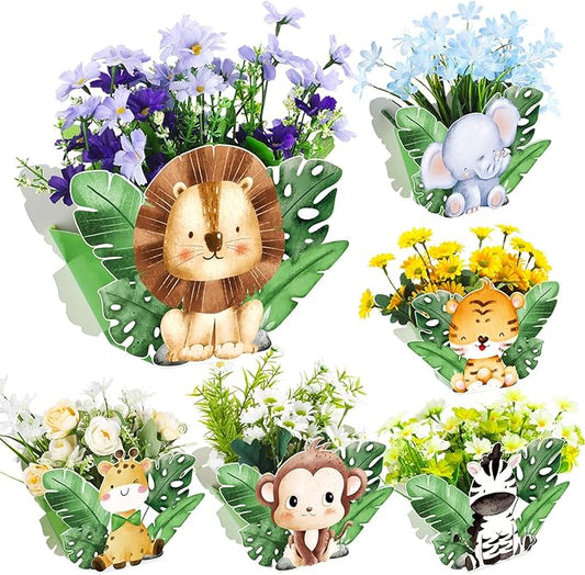 24 Pcs Safari Baby Shower Decorations Jungle Theme Birthday