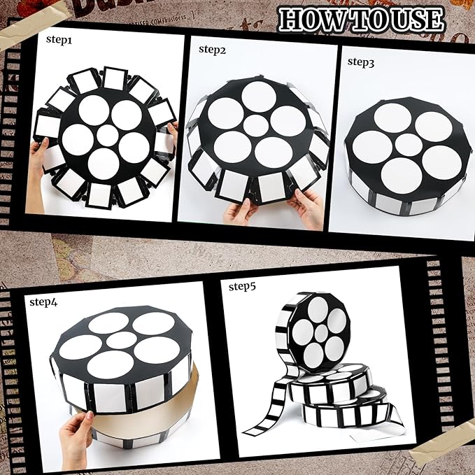 6 Pcs Movie Night Decorations Movie Theater Theme Party Decoration