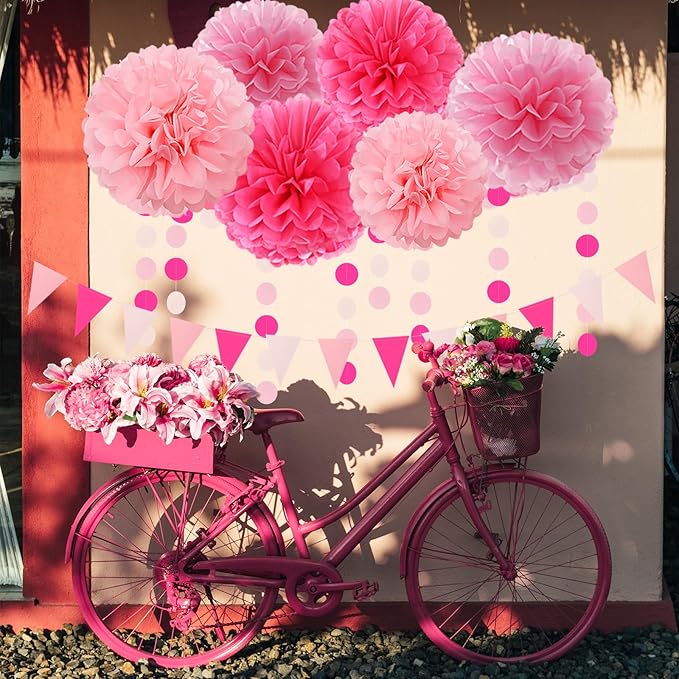 Galentines Valentines Day Hot Pink Party Decorations 23pcs Girl