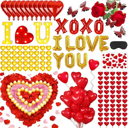 Romantic Valentine's Day Decorations Special Night 6000 Rose Petals