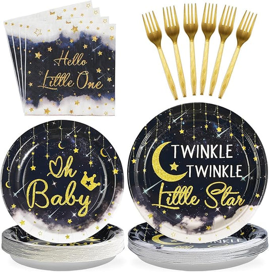 Twinkle Twinkle Little Star Decorations 96Pcs Gender Reveal Party