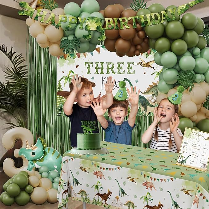 Three Rex Birthday Party Decorations Boy Dinosaur 3rd