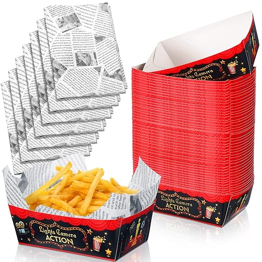 100 Pcs Movie Night Party Supplies Carnival 1.1 lb 50 Movie Paper