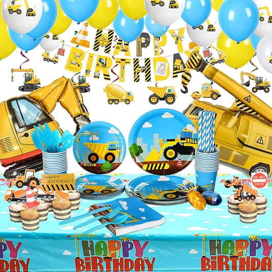 Construction Birthday Party Supplies Set For Boys 24 Guests Dump
