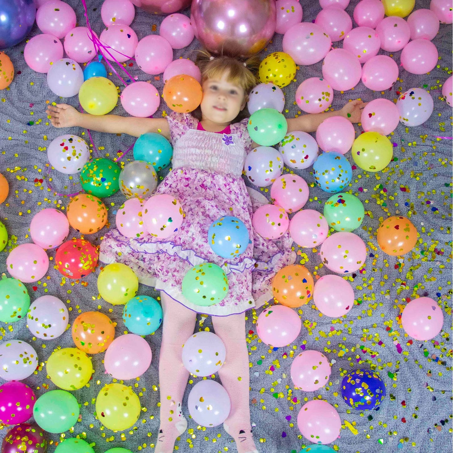 200pcs Balloons 5 Inch Assorted Colors Mini Rainbow Latex Balloons