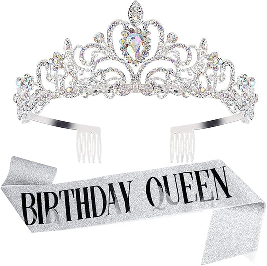 Velscrun Birthday Queen Tiaras Crown for Women, Girls Princess Crowns
