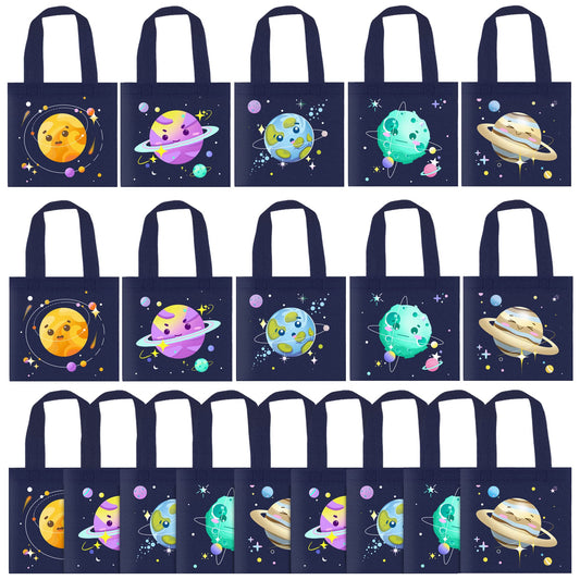 BANBALLON 20 PCS Outer Space Party Favor Bags Space Gift Bags Treat