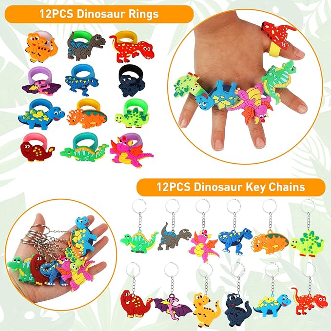 230PCS Dinosaur Party Favors Dinosaur Birthday Party Supplies &