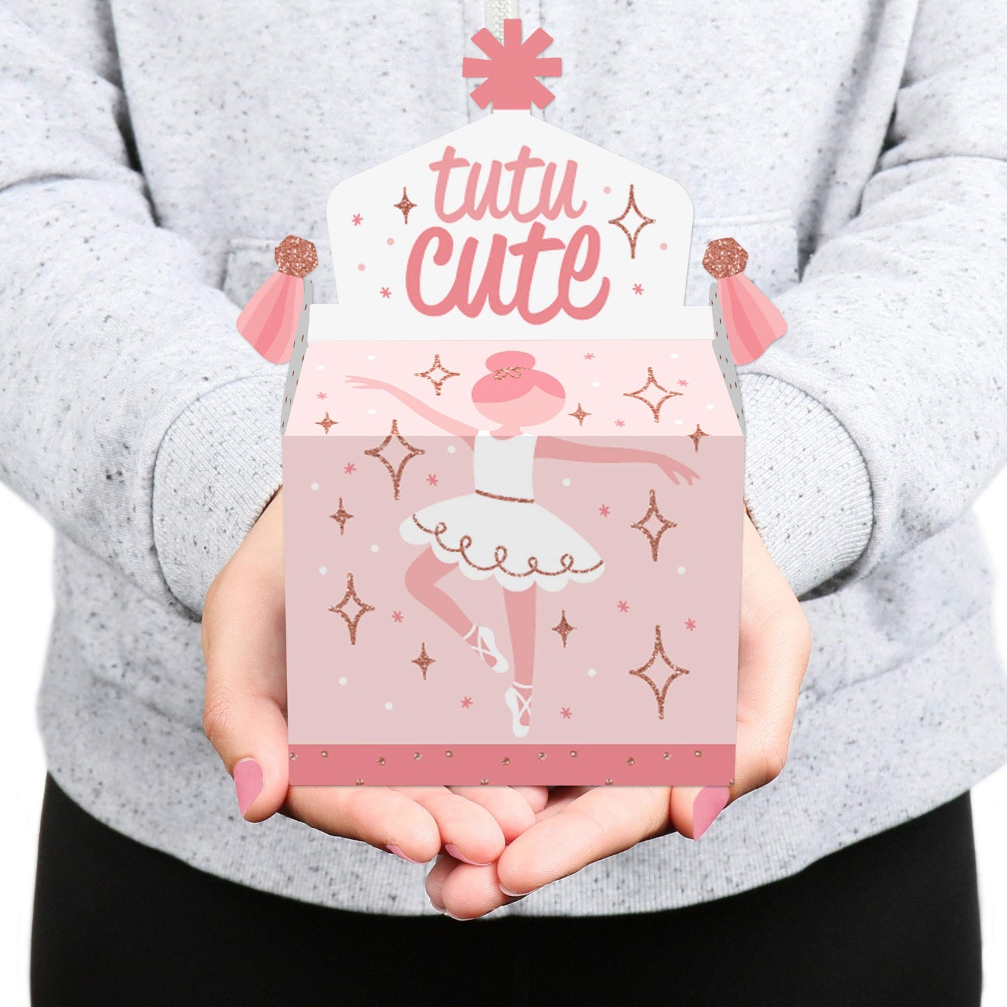 Big Dot of Happiness Tutu Cute Ballerina - Treat Box Party Favors -