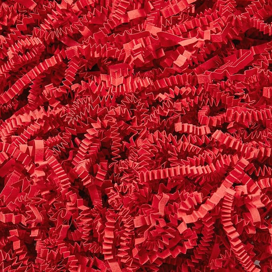 Mefleet 2 LB Crinkle Cut Paper Shred Filler Red Crinkle Shredded
