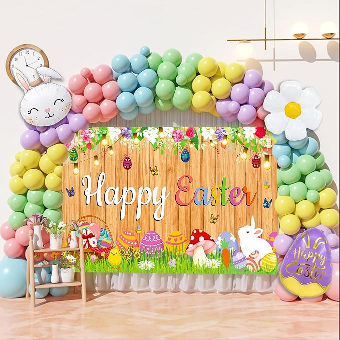 Easter Party Decorations 153PCS Easter Balloon Arch Kit Pastel