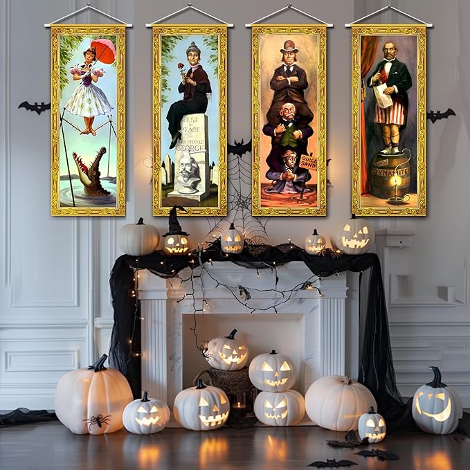 Halloween Decorations Large 4 PCS Haunted Mansion Stretching