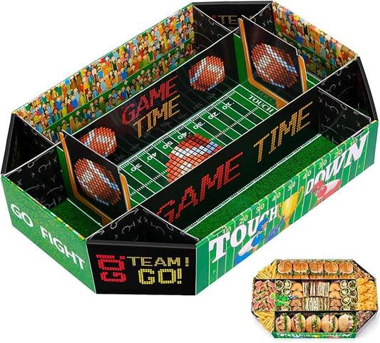 Football Party Supplies Kit Huge 24X14 Inch Football Snack Stadium