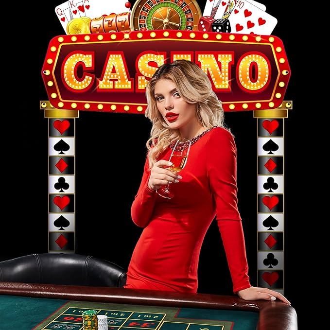 3 Pcs Casino Movie Night Porch Sign Banner Movie Casino Theme Party
