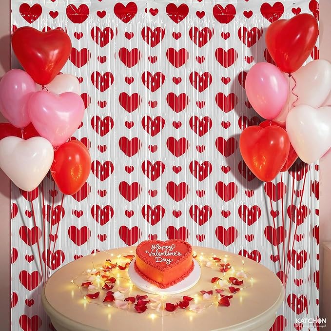 XtraLarge Valentines Day Backdrop 9.75x6.5 Feet Pack of 3 Valentine