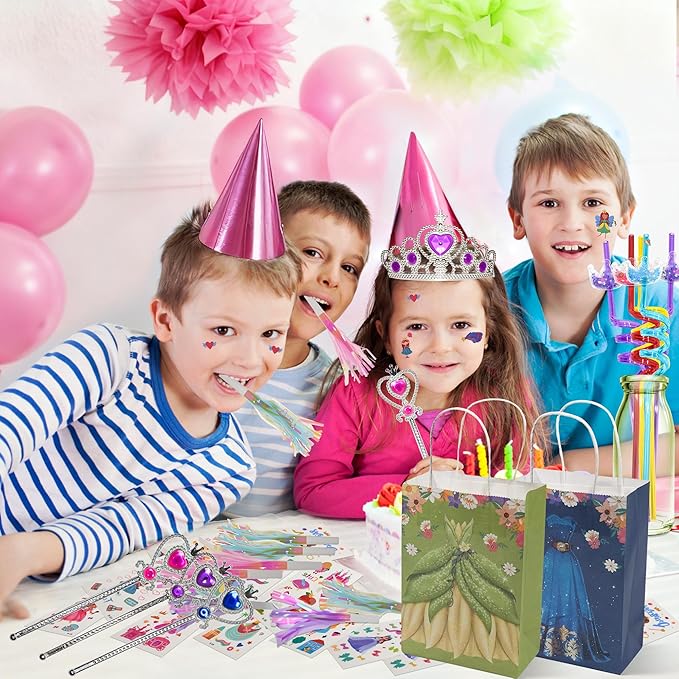 84pcs Princess Party Favors, Sweet Birthday Party Supplies Including