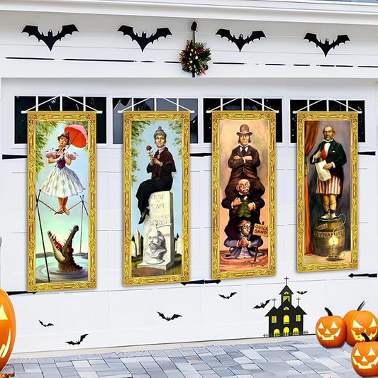 Halloween Decorations Large 4 PCS Haunted Mansion Stretching
